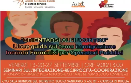 Canosa - Servizi pubblici rivolti ai cittadini immigrati: un ciclo di seminari .