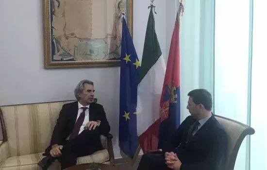 Canosa di Puglia - Il Prefetto a Palazzo di Città.