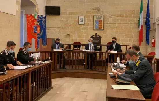 Canosa di Puglia - Riunione Tecnica di Coordinamento Interforze.