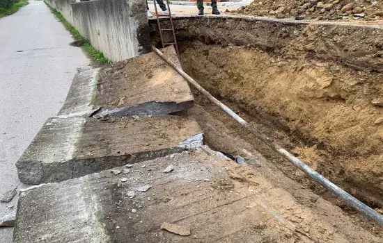 Canosa di Puglia - Lavori via Falcone