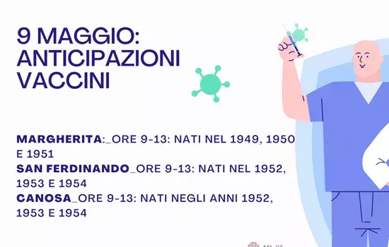 vaccinazioni 9 maggio
