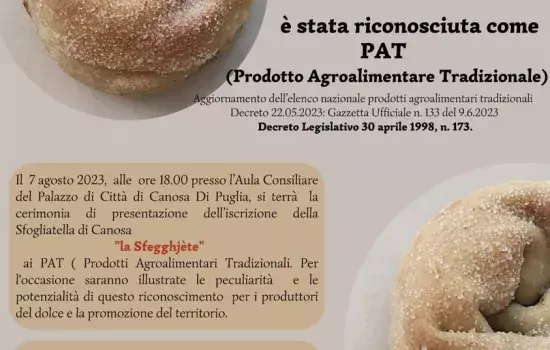 Oggi in Puglia, i PAT ufficialmente riconosciute sono 349 con un incremento di 20 prodotti in più rispetto al 2022