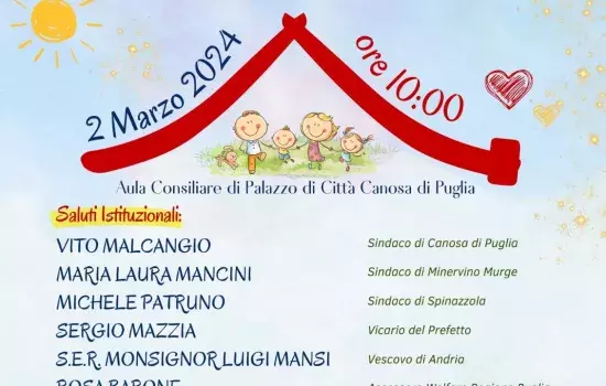 La giornata avrà inizio alle ore 10:00 presso l’Aula Consiliare di Palazzo di Città con l’incontro con le Istituzioni