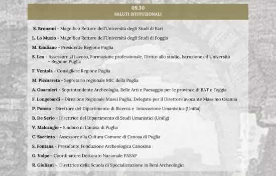 Diverse le tematiche che verranno toccate e i relatori che si succederanno in tre diverse location