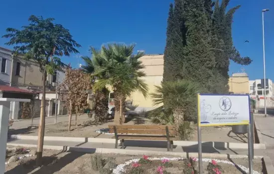 L’area è stata curata ed allestita dalla Fidapa BPW Italy, sezione di Canosa di Puglia relativamente al tema internazionale “Luoghi della Bellezza: da scoprire e custodire”